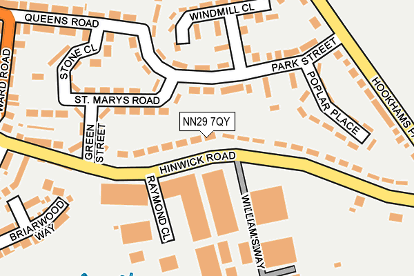 NN29 7QY map - OS OpenMap – Local (Ordnance Survey) NN29 7QY map - OS OpenMap – Local (Ordnance Survey)