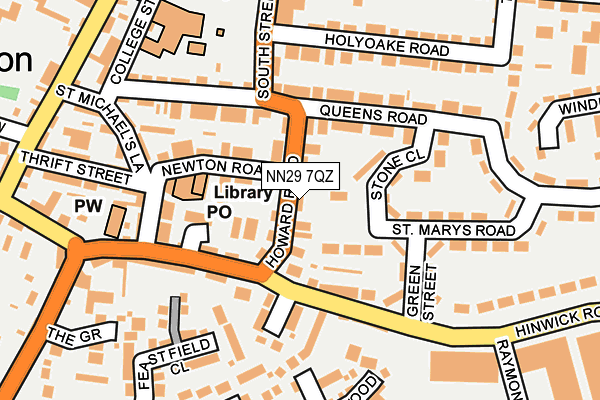 NN29 7QZ map - OS OpenMap – Local (Ordnance Survey) NN29 7QZ map - OS OpenMap – Local (Ordnance Survey)