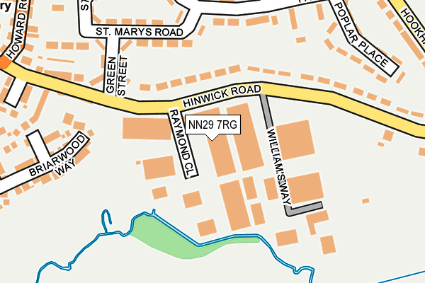 NN29 7RG map - OS OpenMap – Local (Ordnance Survey) NN29 7RG map - OS OpenMap – Local (Ordnance Survey)