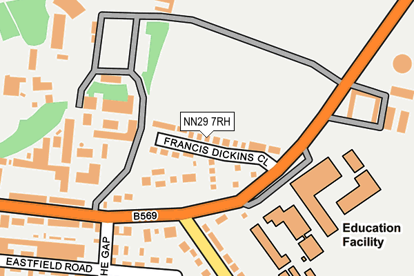 NN29 7RH map - OS OpenMap – Local (Ordnance Survey) NN29 7RH map - OS OpenMap – Local (Ordnance Survey)