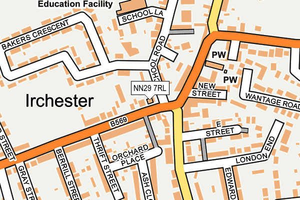 NN29 7RL map - OS OpenMap – Local (Ordnance Survey) NN29 7RL map - OS OpenMap – Local (Ordnance Survey)