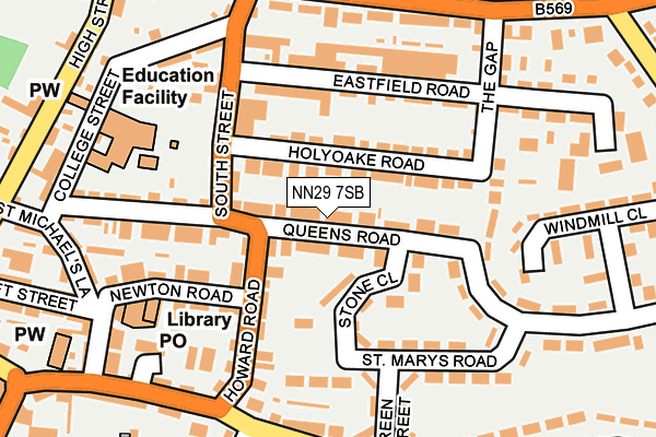 NN29 7SB map - OS OpenMap – Local (Ordnance Survey) NN29 7SB map - OS OpenMap – Local (Ordnance Survey)