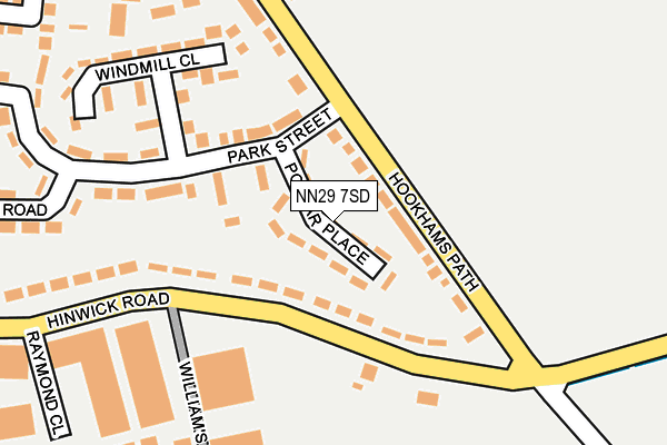 NN29 7SD map - OS OpenMap – Local (Ordnance Survey) NN29 7SD map - OS OpenMap – Local (Ordnance Survey)