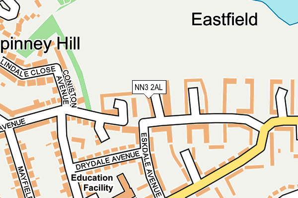 NN3 2AL map - OS OpenMap – Local (Ordnance Survey) NN3 2AL map - OS OpenMap – Local (Ordnance Survey)