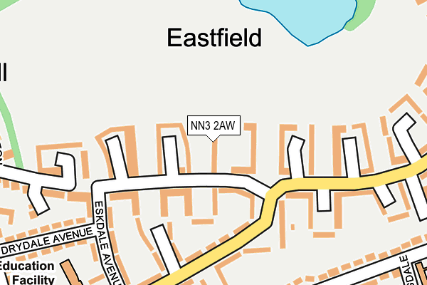 NN3 2AW map - OS OpenMap – Local (Ordnance Survey) NN3 2AW map - OS OpenMap – Local (Ordnance Survey)