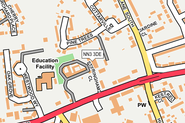 NN3 3DE map - OS OpenMap – Local (Ordnance Survey) NN3 3DE map - OS OpenMap – Local (Ordnance Survey)