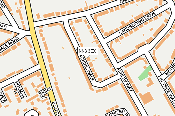NN3 3EX map - OS OpenMap – Local (Ordnance Survey) NN3 3EX map - OS OpenMap – Local (Ordnance Survey)