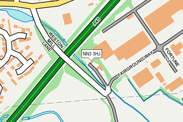 NN3 3HJ map - OS OpenMap – Local (Ordnance Survey) NN3 3HJ map - OS OpenMap – Local (Ordnance Survey)