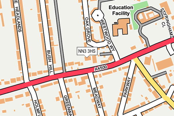NN3 3HS map - OS OpenMap – Local (Ordnance Survey) NN3 3HS map - OS OpenMap – Local (Ordnance Survey)