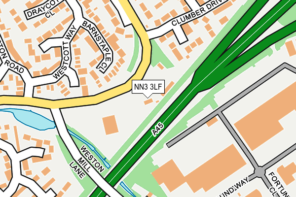 NN3 3LF map - OS OpenMap – Local (Ordnance Survey) NN3 3LF map - OS OpenMap – Local (Ordnance Survey)