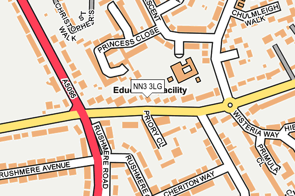 NN3 3LG map - OS OpenMap – Local (Ordnance Survey)