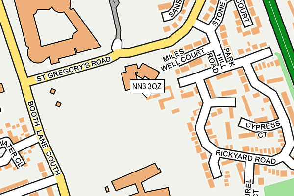 NN3 3QZ map - OS OpenMap – Local (Ordnance Survey) NN3 3QZ map - OS OpenMap – Local (Ordnance Survey)