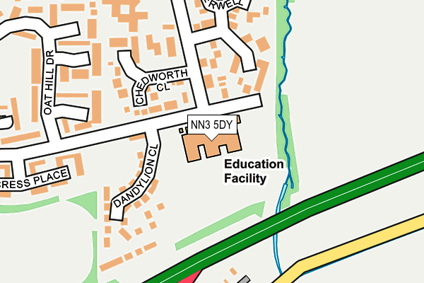 NN3 5DY map - OS OpenMap – Local (Ordnance Survey) NN3 5DY map - OS OpenMap – Local (Ordnance Survey)