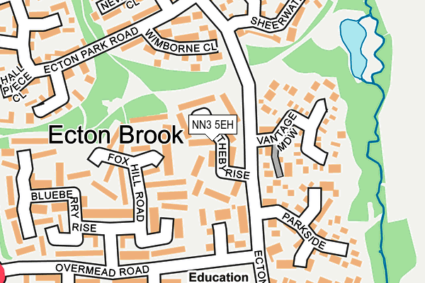 NN3 5EH map - OS OpenMap – Local (Ordnance Survey) NN3 5EH map - OS OpenMap – Local (Ordnance Survey)