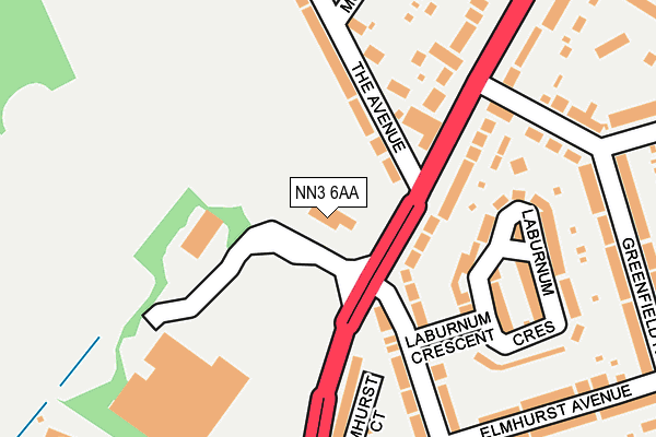 NN3 6AA map - OS OpenMap – Local (Ordnance Survey) NN3 6AA map - OS OpenMap – Local (Ordnance Survey)