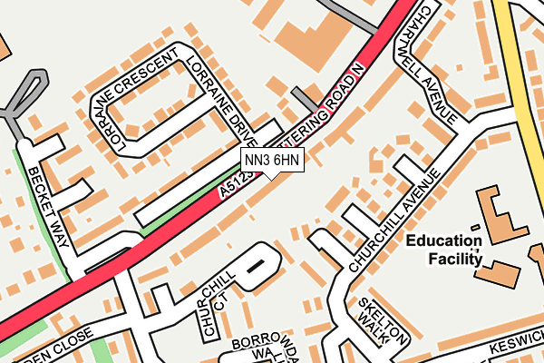 NN3 6HN map - OS OpenMap – Local (Ordnance Survey) NN3 6HN map - OS OpenMap – Local (Ordnance Survey)