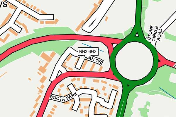 NN3 6HX map - OS OpenMap – Local (Ordnance Survey) NN3 6HX map - OS OpenMap – Local (Ordnance Survey)