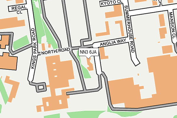 NN3 6JA map - OS OpenMap – Local (Ordnance Survey) NN3 6JA map - OS OpenMap – Local (Ordnance Survey)