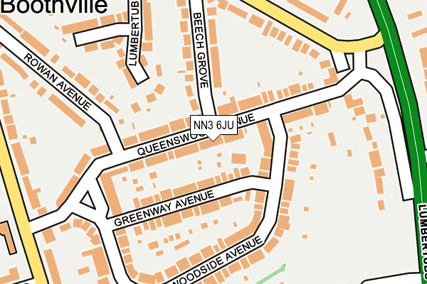 NN3 6JU map - OS OpenMap – Local (Ordnance Survey) NN3 6JU map - OS OpenMap – Local (Ordnance Survey)