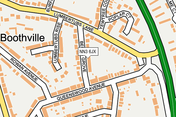 NN3 6JX map - OS OpenMap – Local (Ordnance Survey) NN3 6JX map - OS OpenMap – Local (Ordnance Survey)