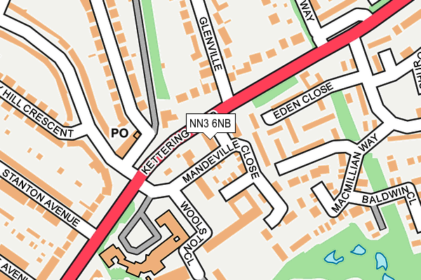 NN3 6NB map - OS OpenMap – Local (Ordnance Survey) NN3 6NB map - OS OpenMap – Local (Ordnance Survey)