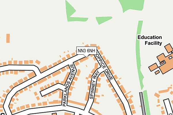 NN3 6NH map - OS OpenMap – Local (Ordnance Survey) NN3 6NH map - OS OpenMap – Local (Ordnance Survey)