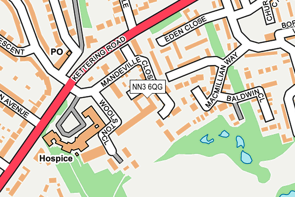NN3 6QG map - OS OpenMap – Local (Ordnance Survey) NN3 6QG map - OS OpenMap – Local (Ordnance Survey)
