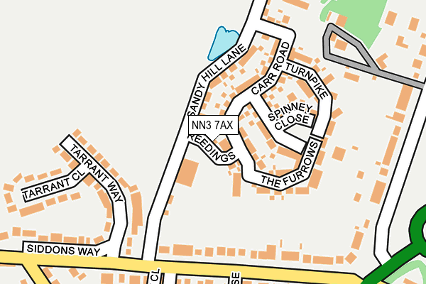 NN3 7AX map - OS OpenMap – Local (Ordnance Survey) NN3 7AX map - OS OpenMap – Local (Ordnance Survey)