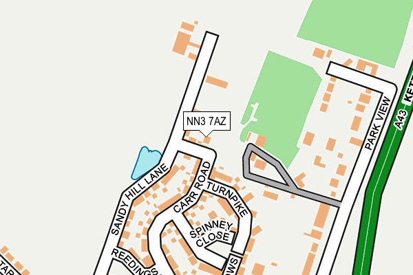 NN3 7AZ map - OS OpenMap – Local (Ordnance Survey) NN3 7AZ map - OS OpenMap – Local (Ordnance Survey)
