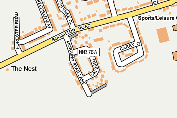 NN3 7BW map - OS OpenMap – Local (Ordnance Survey) NN3 7BW map - OS OpenMap – Local (Ordnance Survey)