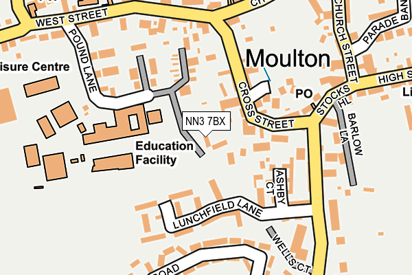 NN3 7BX map - OS OpenMap – Local (Ordnance Survey) NN3 7BX map - OS OpenMap – Local (Ordnance Survey)