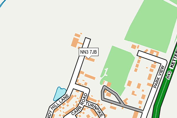 NN3 7JB map - OS OpenMap – Local (Ordnance Survey) NN3 7JB map - OS OpenMap – Local (Ordnance Survey)