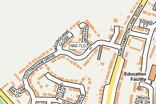 NN3 7LG map - OS OpenMap – Local (Ordnance Survey) NN3 7LG map - OS OpenMap – Local (Ordnance Survey)