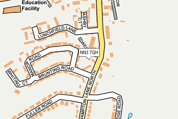 NN3 7QH map - OS OpenMap – Local (Ordnance Survey) NN3 7QH map - OS OpenMap – Local (Ordnance Survey)