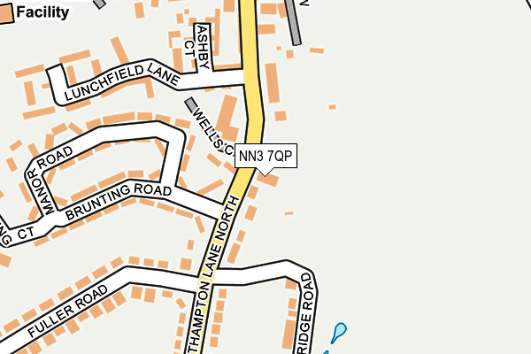 NN3 7QP map - OS OpenMap – Local (Ordnance Survey) NN3 7QP map - OS OpenMap – Local (Ordnance Survey)