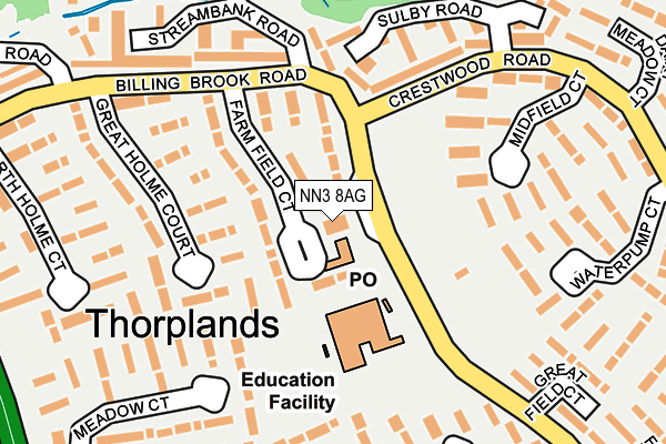 NN3 8AG map - OS OpenMap – Local (Ordnance Survey) NN3 8AG map - OS OpenMap – Local (Ordnance Survey)