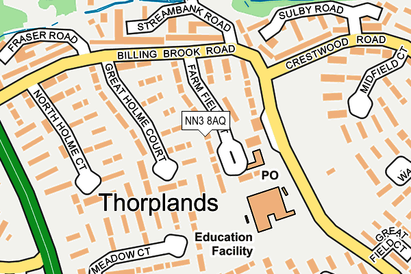 NN3 8AQ map - OS OpenMap – Local (Ordnance Survey) NN3 8AQ map - OS OpenMap – Local (Ordnance Survey)