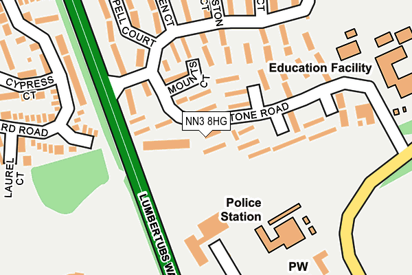 NN3 8HG map - OS OpenMap – Local (Ordnance Survey) NN3 8HG map - OS OpenMap – Local (Ordnance Survey)