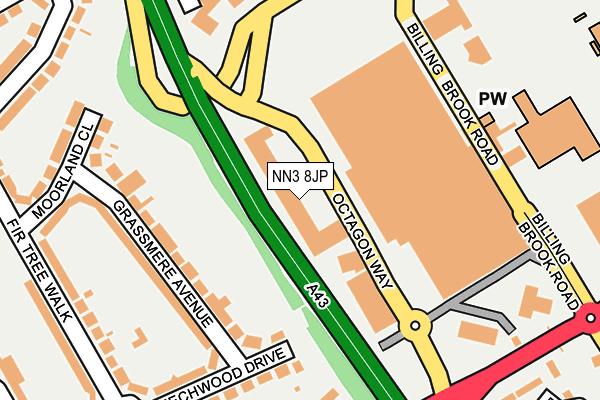 NN3 8JP map - OS OpenMap – Local (Ordnance Survey) NN3 8JP map - OS OpenMap – Local (Ordnance Survey)