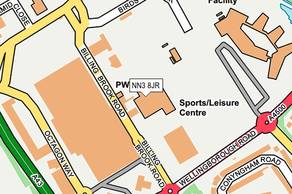 NN3 8JR map - OS OpenMap – Local (Ordnance Survey) NN3 8JR map - OS OpenMap – Local (Ordnance Survey)