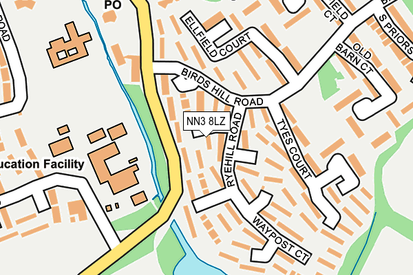 NN3 8LZ map - OS OpenMap – Local (Ordnance Survey) NN3 8LZ map - OS OpenMap – Local (Ordnance Survey)