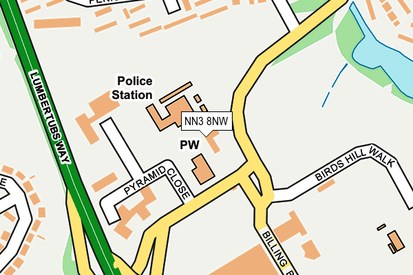 NN3 8NW map - OS OpenMap – Local (Ordnance Survey) NN3 8NW map - OS OpenMap – Local (Ordnance Survey)