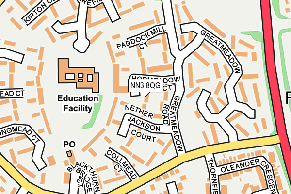 NN3 8QG map - OS OpenMap – Local (Ordnance Survey) NN3 8QG map - OS OpenMap – Local (Ordnance Survey)