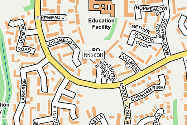 NN3 8QH map - OS OpenMap – Local (Ordnance Survey) NN3 8QH map - OS OpenMap – Local (Ordnance Survey)