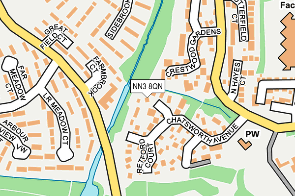 NN3 8QN map - OS OpenMap – Local (Ordnance Survey) NN3 8QN map - OS OpenMap – Local (Ordnance Survey)