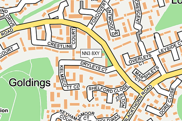 NN3 8XY map - OS OpenMap – Local (Ordnance Survey) NN3 8XY map - OS OpenMap – Local (Ordnance Survey)