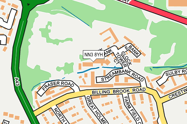 NN3 8YH map - OS OpenMap – Local (Ordnance Survey) NN3 8YH map - OS OpenMap – Local (Ordnance Survey)