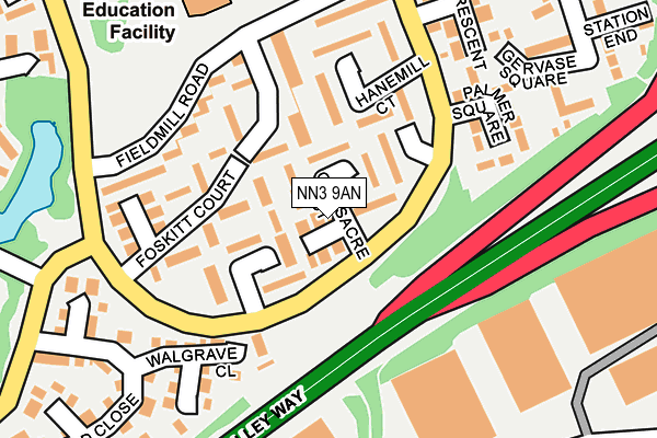 NN3 9AN map - OS OpenMap – Local (Ordnance Survey) NN3 9AN map - OS OpenMap – Local (Ordnance Survey)