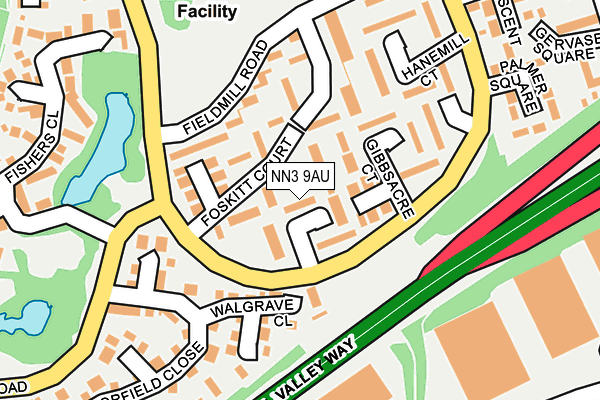NN3 9AU map - OS OpenMap – Local (Ordnance Survey) NN3 9AU map - OS OpenMap – Local (Ordnance Survey)