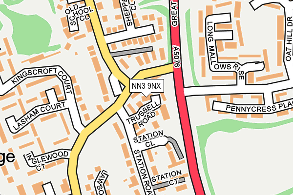 NN3 9NX map - OS OpenMap – Local (Ordnance Survey) NN3 9NX map - OS OpenMap – Local (Ordnance Survey)